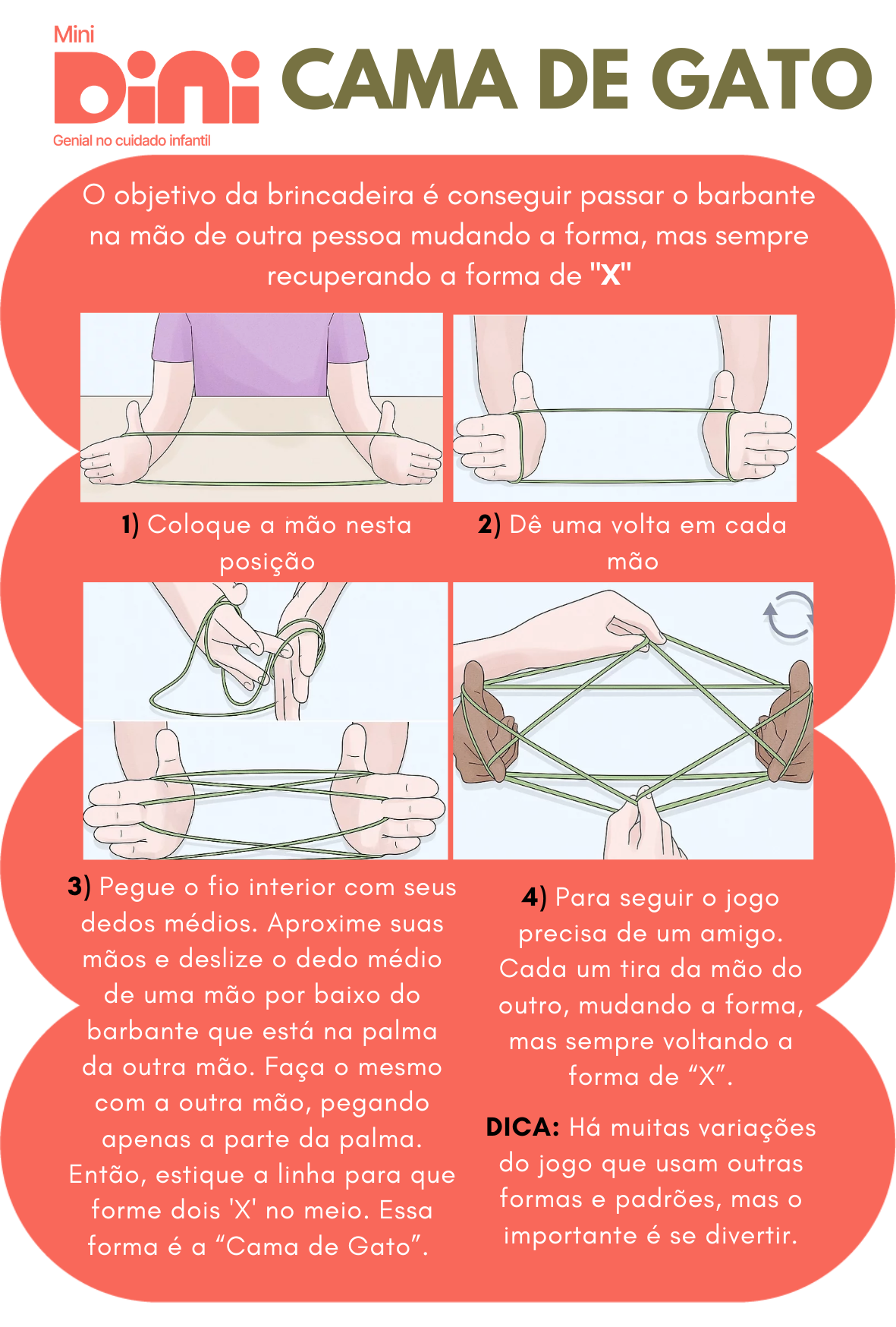 Cama de Gato - Desafio de Cordas para Criatividade e Coordenação