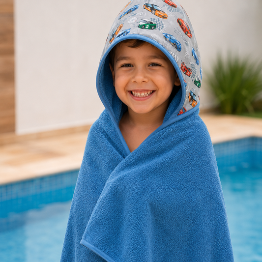 Secadini Kids — Toalha Infantil com Capuz Extra Grande