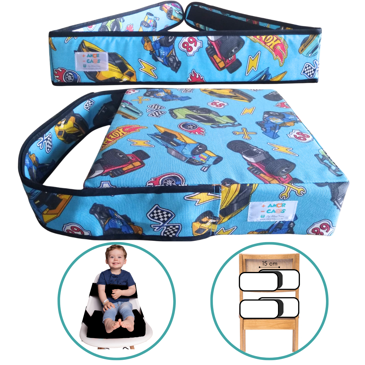 Xô Cadeirão - Cadeira Portátil Alimentação Bebê - Viagem