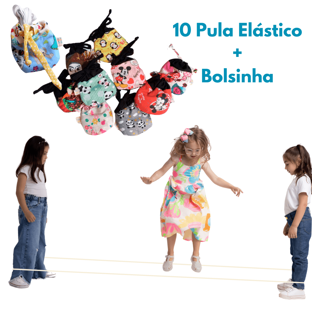 PULA ELÁSTICO - Brinquedo - Diversão Ativa para Crianças - Minidini