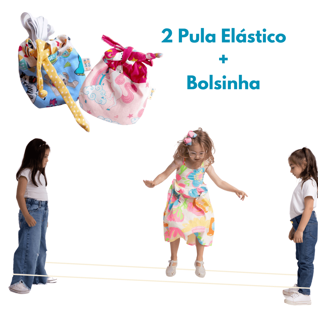 PULA ELÁSTICO - Brinquedo - Diversão Ativa para Crianças - Minidini