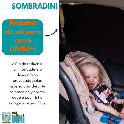 SOMBRADINI - Protetor Solar para Carro - Proteção UV50+ contra calor e luminosidade - Minidini