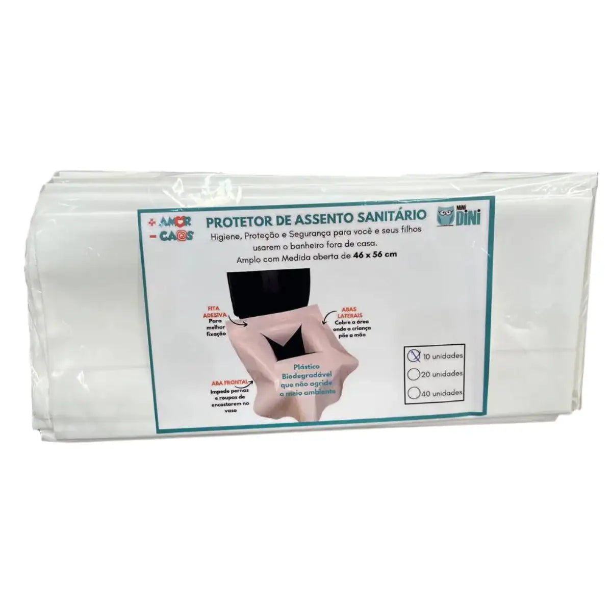 Protegidini — Protetor de Assento Sanitário Extra Grande