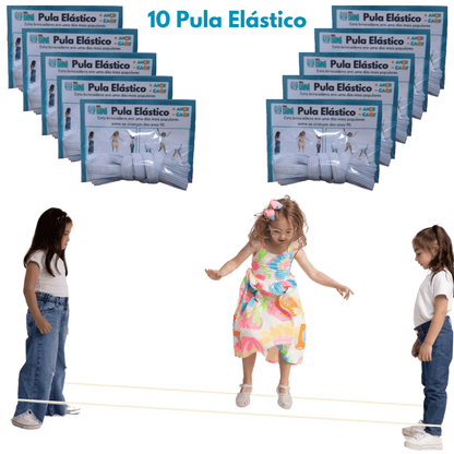 PULA ELÁSTICO - Brinquedo - Diversão Ativa para Crianças - Minidini