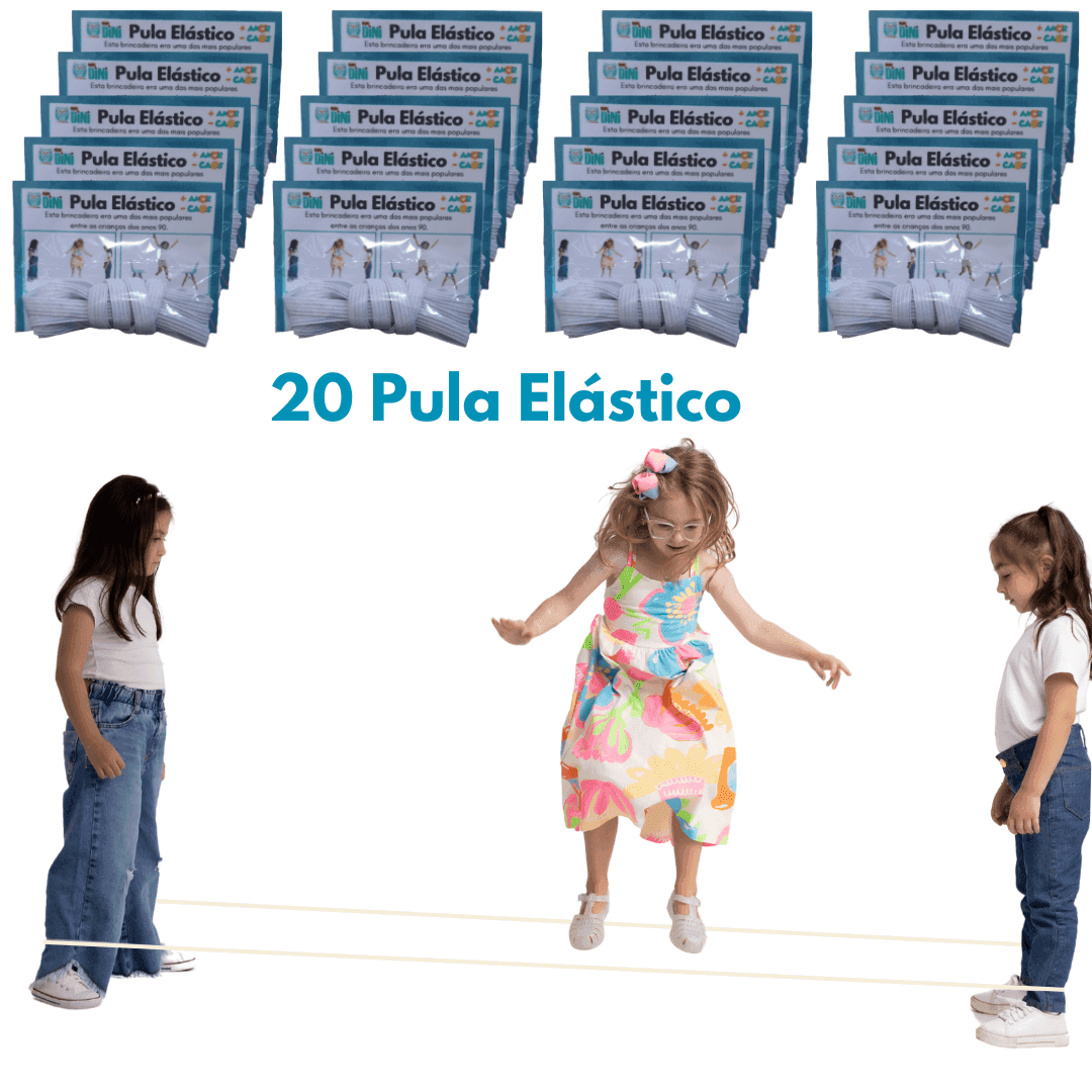 PULA ELÁSTICO - Brinquedo - Diversão Ativa para Crianças - Minidini