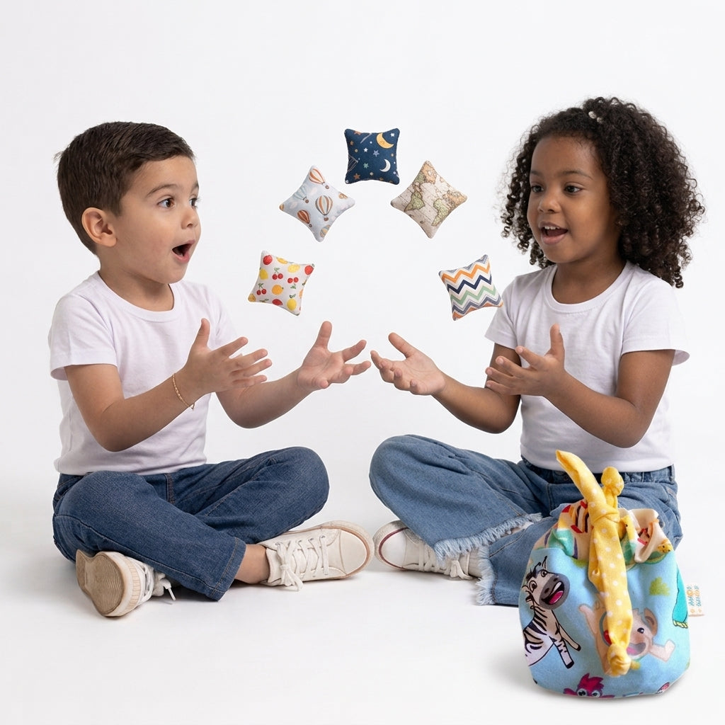 brincadeira educativa com 5 marias