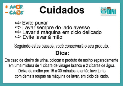 KIT CAMA SECA INFANTIL - Proteção Completa para Incontinência (Protetor de Colchão Solteiro + Bermuda Antivazamento) - Minidini