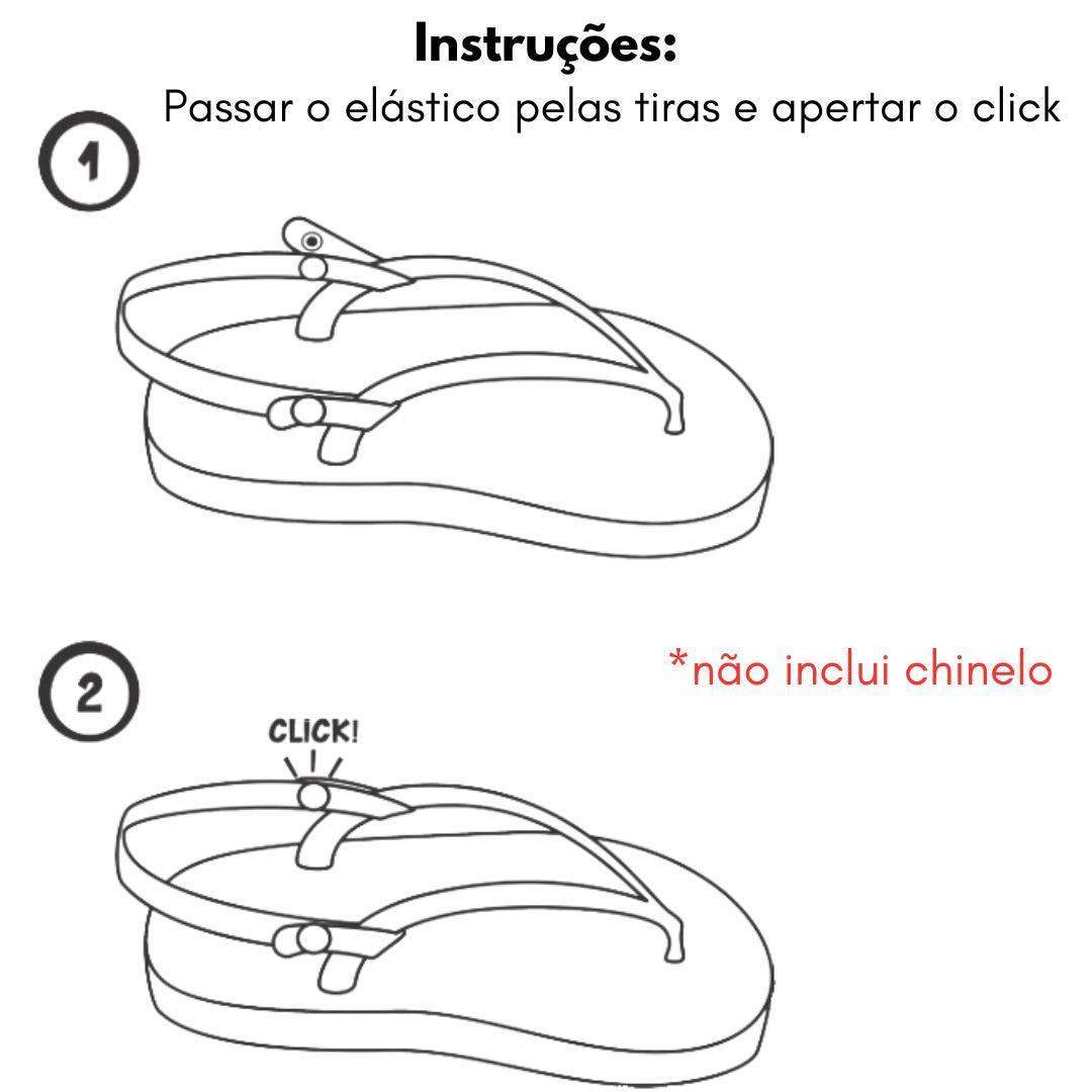 SANDALINI INFANTIL - Tira de Segurança- Fixação Confortável para Chinelos - Minidini