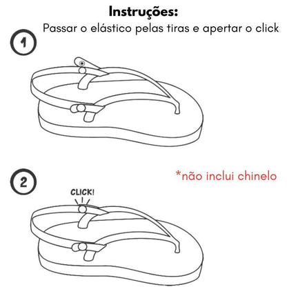 SANDALINI INFANTIL - Tira de Segurança- Fixação Confortável para Chinelos - Minidini