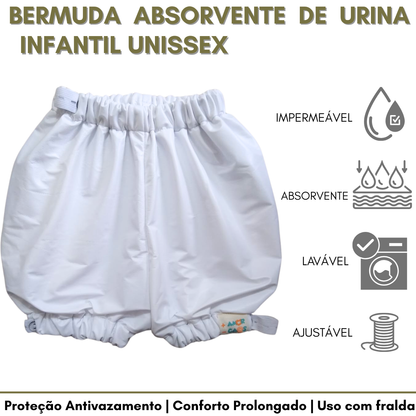 Kit Cama Seca Infantil - Proteção Completa (Protetor de Colchão Solteiro + Bermuda Antivazamento)