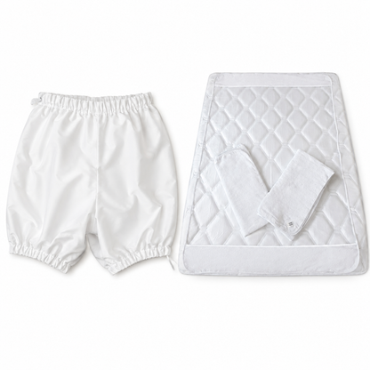 Kit Cama Seca Infantil - Proteção Completa (Protetor de Colchão Solteiro + Bermuda Antivazamento)