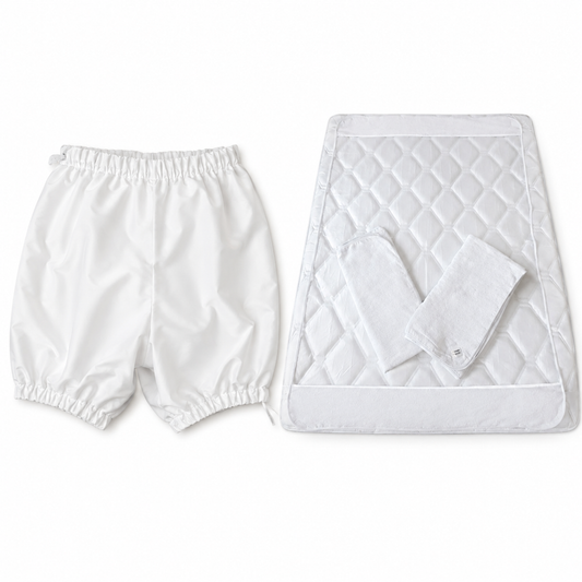 Kit Cama Seca Infantil - Proteção Completa (Protetor de Colchão Solteiro + Bermuda Antivazamento)
