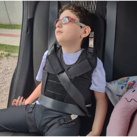 Colete Postural - para Cadeira ou Carro - Suporte de Tronco Ajustável - Conforto e Segurança