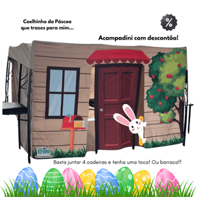 ACAMPADINI - Barraca de Brincar Infantil Portátil para Cadeiras de Jantar
