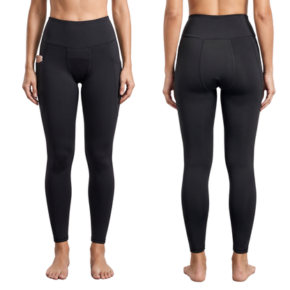  legging fitness à nossa Tecnologia de Proteção Tripla Absorvente - frente e costas