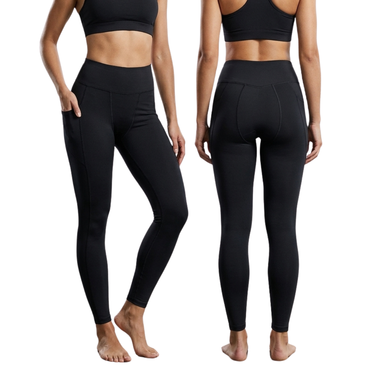  legging fitness à nossa Tecnologia de Proteção Tripla Absorvente - vestida