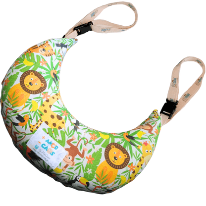 Nanadini - Almofada de Pescoço com Suporte de Fixação para Banco (Viagens de Avião e Carro)