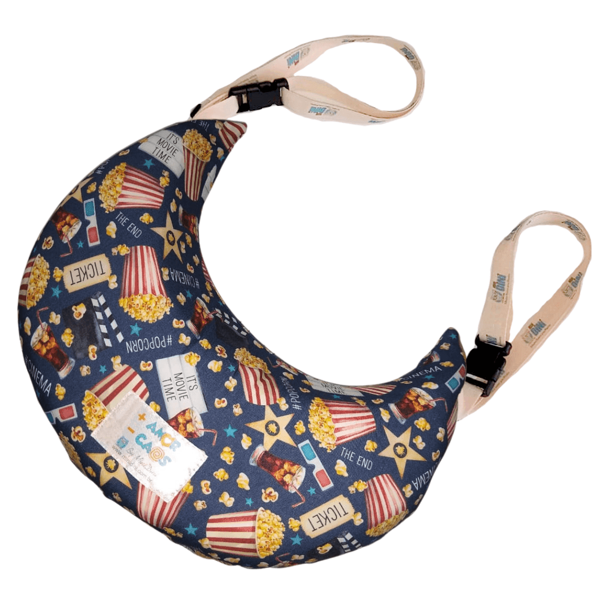 Nanadini - Almofada de Pescoço com Suporte de Fixação para Banco (Viagens de Avião e Carro)