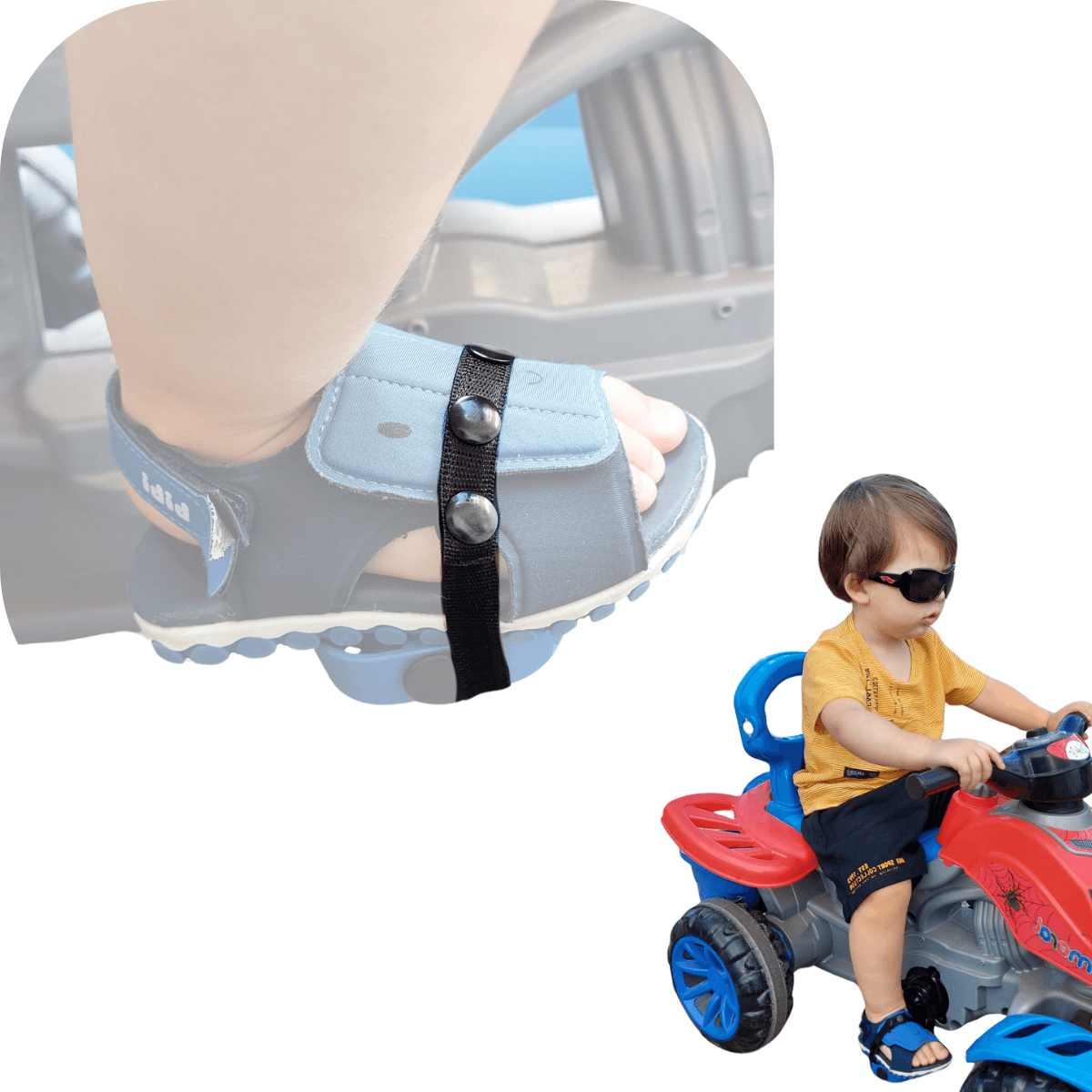 Pedalini - Tira Elástica para Prender o Pé no Pedal