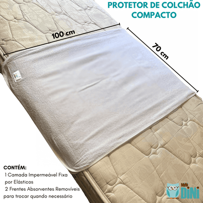 Sonhadini Compacto - Protetor de Colchão Inteligente e Impermeável