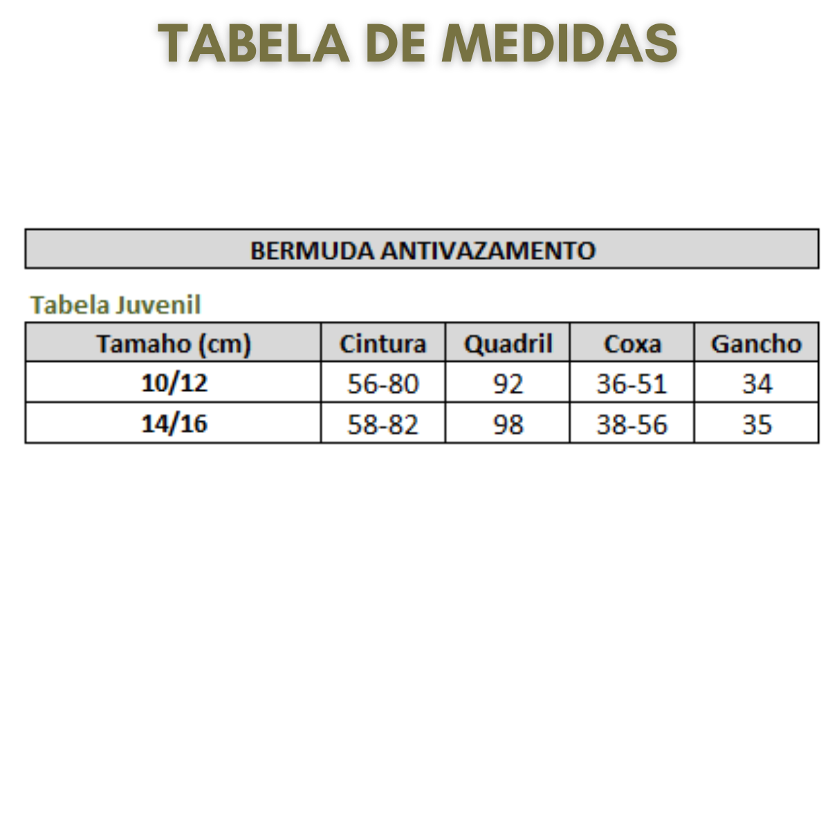Vazadini Juvenil — Bermuda Antivazamento — Proteção para Xixi na Cama