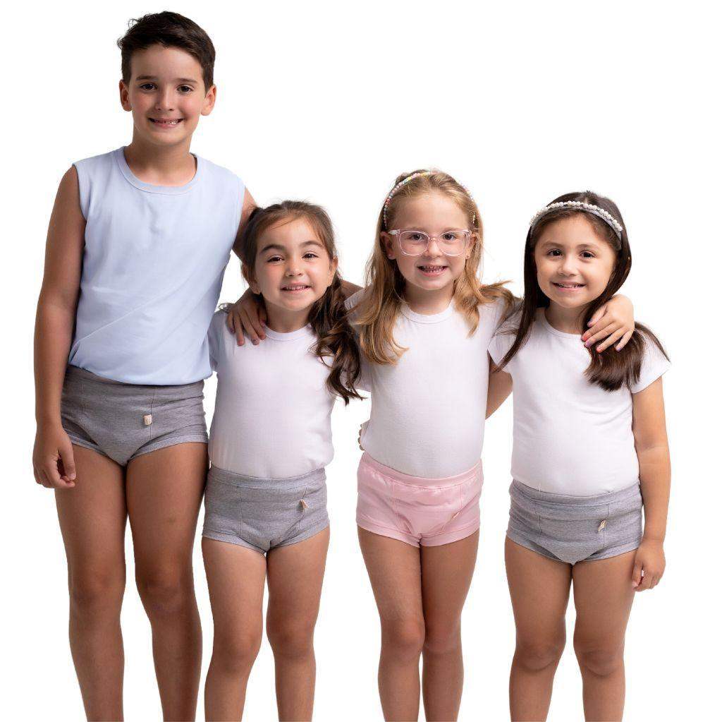 TREINADINI JUVENIL - Cueca ou Calcinha de Treinamento para escapes - Segura e Confortável - Minidini