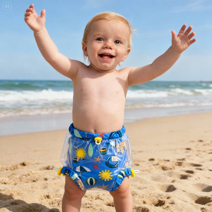 Aquadini Infantil - Fralda de Piscina Reutilizável - Conforto e Proteção para Crianças