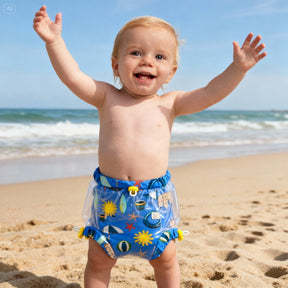 AQUADINI INFANTIL - Fralda de Piscina Reutilizável - Conforto e Proteção para Crianças