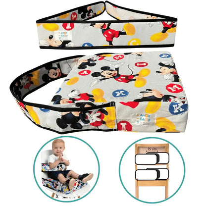 KIT XÔ CADEIRÃO - Assento de Elevação GRANDINI + Faixa AGARRADINI para Alimentação Prática - Minidini