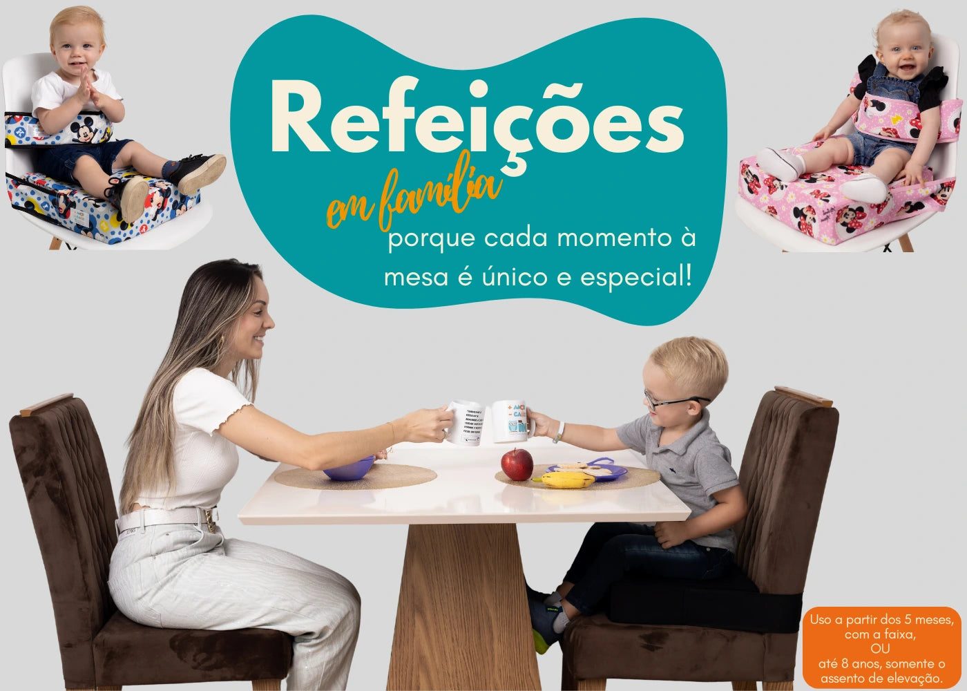 Refeições em família Minidini.