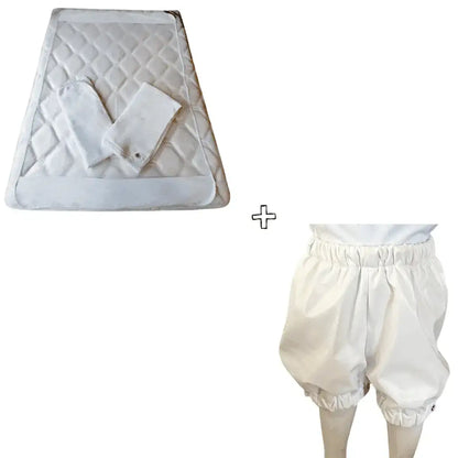 KIT CAMA SECA INFANTIL - Proteção Completa para Incontinência (Protetor de Colchão Solteiro + Bermuda Antivazamento) - Minidini