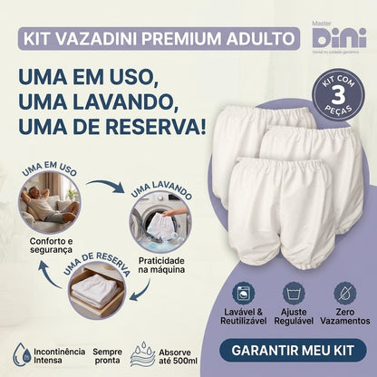kit vazadini com desconto vantajoso em compra com 3 unidades