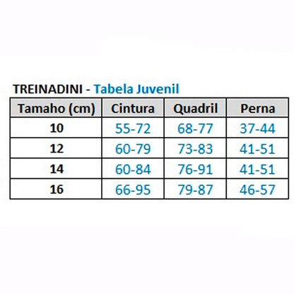 TREINADINI JUVENIL - Cueca ou Calcinha de Treinamento para escapes - Segura e Confortável - Minidini